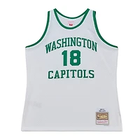 Men's Mitchell & Ness Earl Lloyd White Washington Capitols 1950-51 Pioneers Swingman Jersey