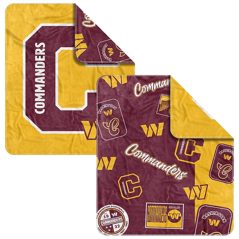  Washington Commanders 50" x 60" Dream Weave Throw Blanket