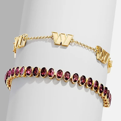 BaubleBar Washington Commanders Set of Two Tennis Bracelets