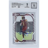 Brian Robinson Jr. Washington Commanders Autographié 2022 Panini Absolute #127 Beckett Fanatics Witnessed Authentifié 9/10 Rookie Card