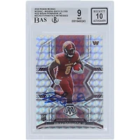 Brian Robinson Jr. Washington Commanders Autographié 2022 Panini Mosaic #322 Beckett Fanatics Witnessed Authenticated /10 Rookie Card