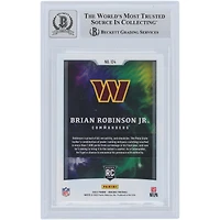 Brian Robinson Jr. Washington Commanders Autographié 2022 Panini Origins #124 Beckett Fanatics Witnessed Authenticated 10 Rookie Card