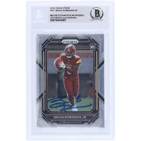 Brian Robinson Jr. Washington Commanders Autographed 2022 Panini Prizm #321 Beckett Fanatics Witnessed Authenticated Rookie Card