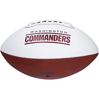 Brian Robinson Jr. Washington Commanders Autographed Franklin White Panel Football 