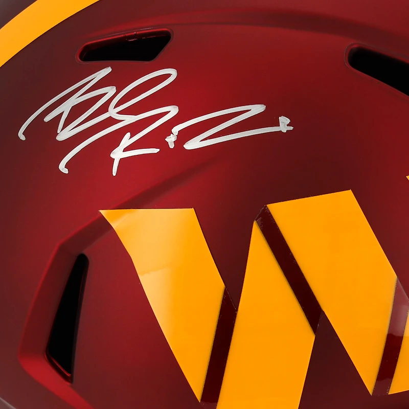 Casque réplique autographié Riddell Speed ​​de Brian Robinson Jr. Washington Commanders