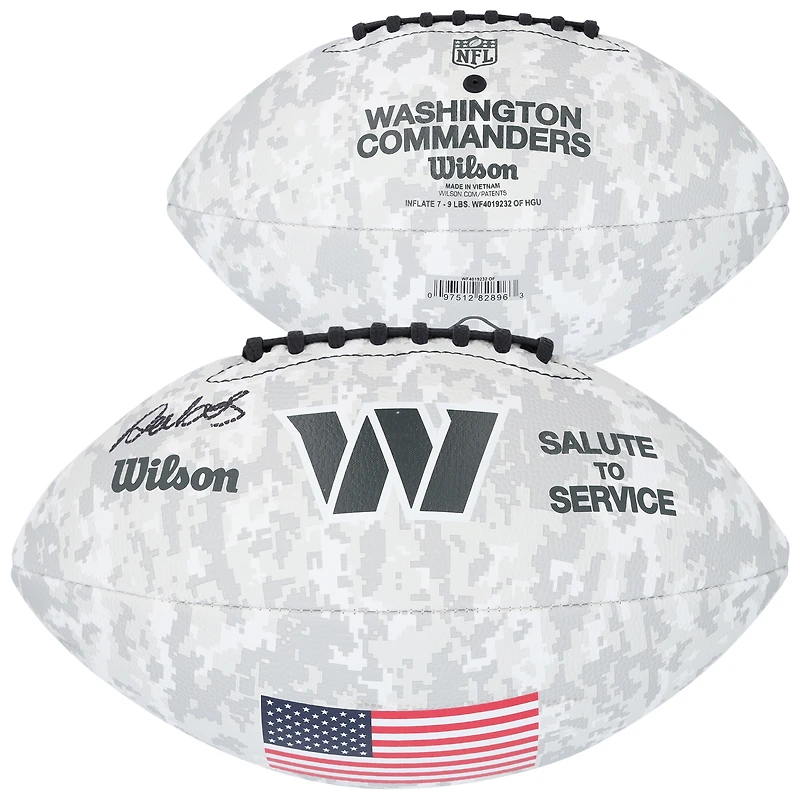 Deebo Samuel Sr Washington Commanders Autographed 2024 Salute To Service Wilson Football 