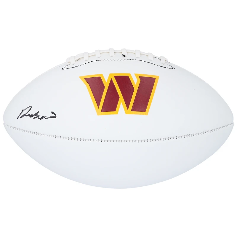 Deebo Samuel Sr Washington Commanders Autographed Franklin White Panel Football