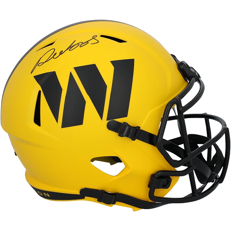 Casque réplique Riddell Rave Speed ​​autographié par Deebo Samuel Sr, commandant de Washington