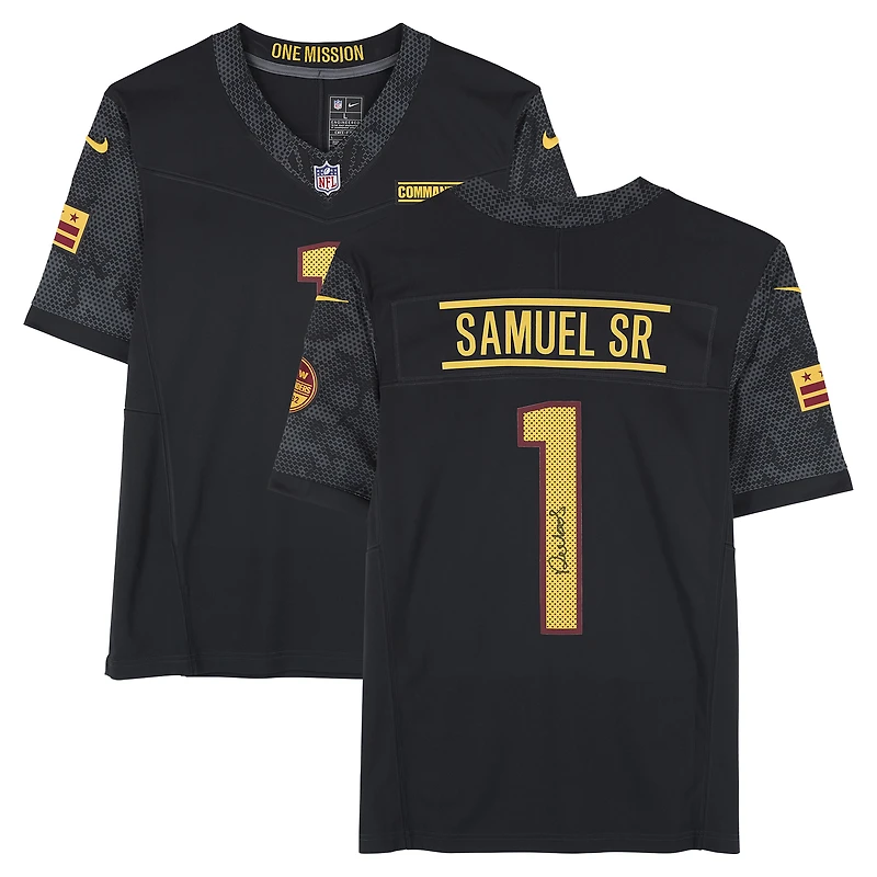 Deebo Samuel Washington Commanders Autographed Black Nike Limited Jersey