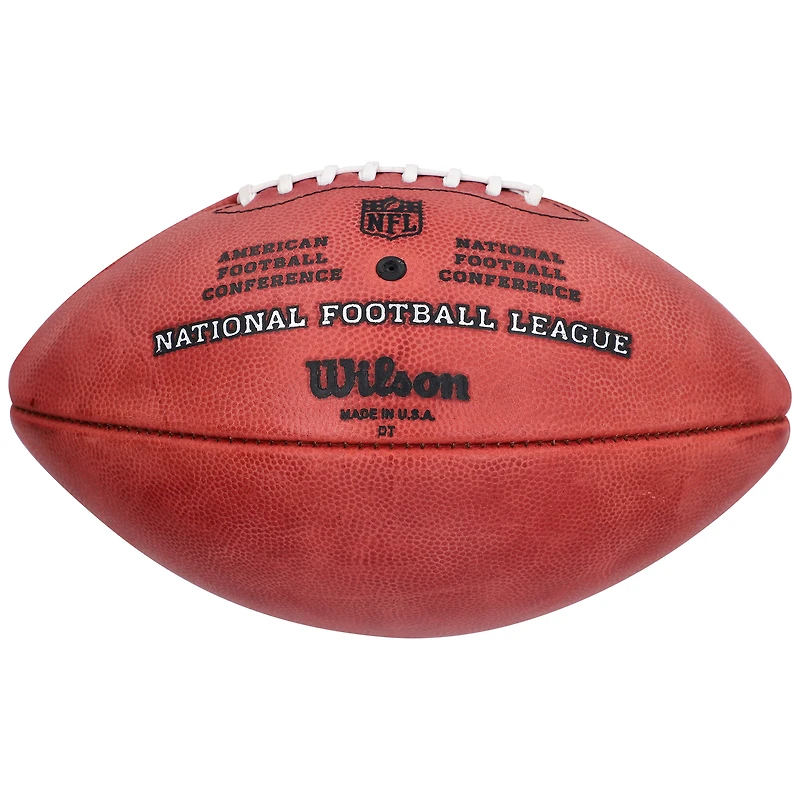 Ballon de football professionnel Wilson Duke en couleur autographié par Deebo Samuel Washington Commanders