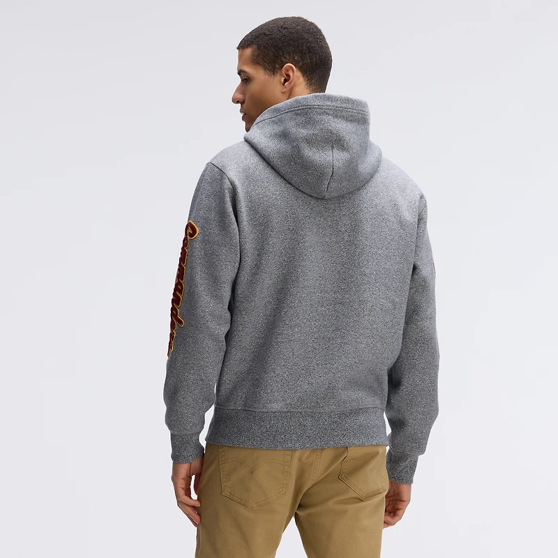 Sweat à capuche universitaire Fanatics Athletic gris chiné Washington Commanders Iconic Fleece