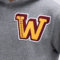 Sweat à capuche universitaire Fanatics Athletic gris chiné Washington Commanders Iconic Fleece
