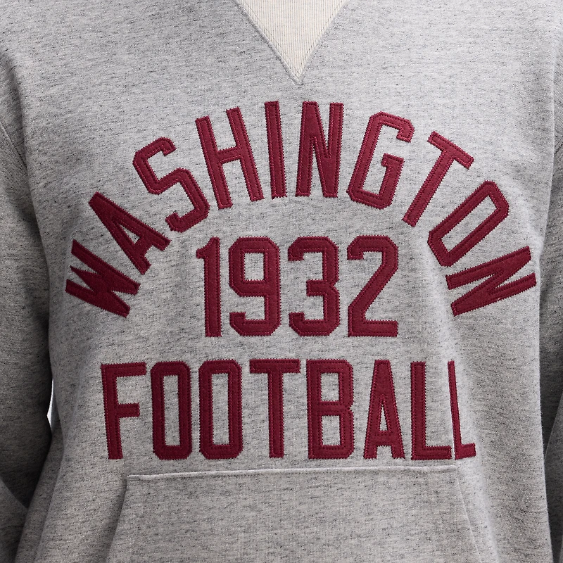 Fanatics Heather Gray Washington Commanders IconicFleece Pocket Sweatshirt