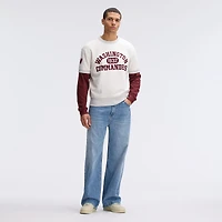 Fanatics Oatmeal Washington Commanders IconicFleece Short Sleeve Sweatshirt