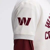 Sweat-shirt à manches courtes Fanatics Oatmeal Washington Commanders IconicFleece