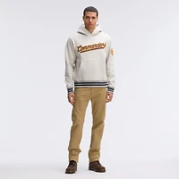 Fanatics Oatmeal Washington Commanders IconicFleece Tipped Hoodie