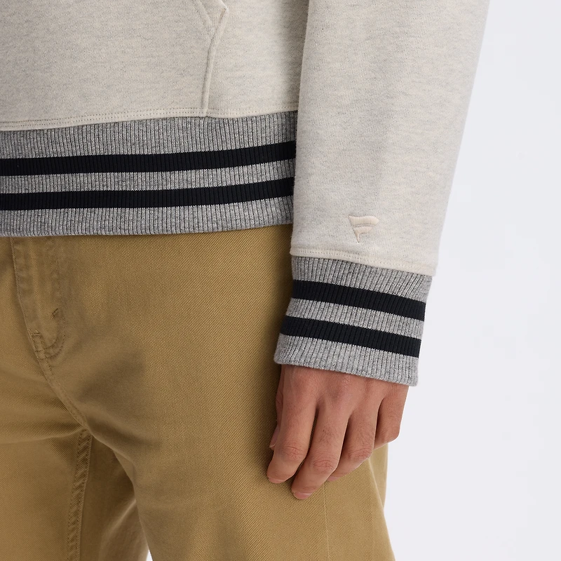 Fanatics Oatmeal Washington Commanders IconicFleece Tipped Hoodie