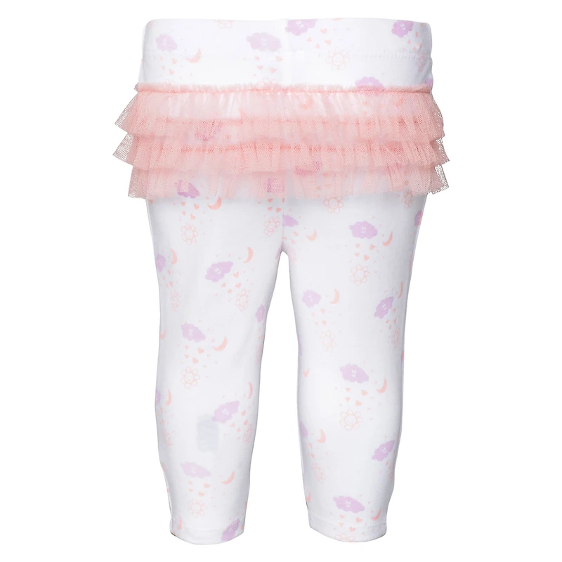 Ensemble de body et leggings tutu pour nouveau-nés bébés Washington Commanders blanc filles