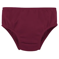 Ensemble deux pièces bordeaux pour petites filles, style pom-pom girl, Washington Commanders, avec bloomer
