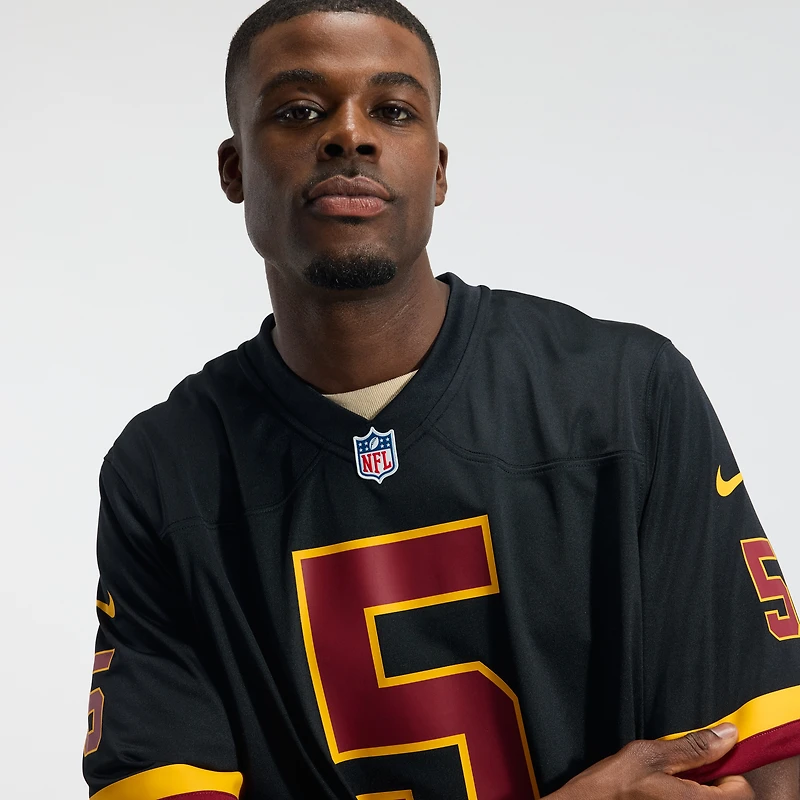 Maillot Nike Jayden Daniels blanc pour homme, édition Super Bowl, Washington Commanders