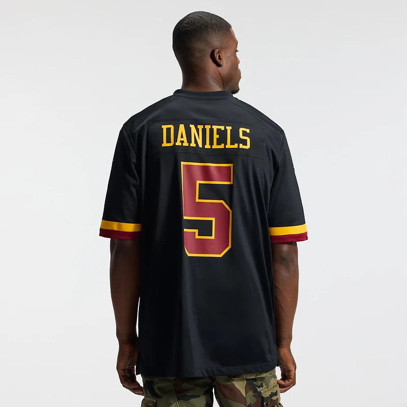 Maillot Nike Jayden Daniels blanc pour homme, édition Super Bowl, Washington Commanders