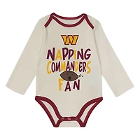 Ensemble trois pièces Little Champ de Washington Commanders pour bébé Outerstuff Bordeaux