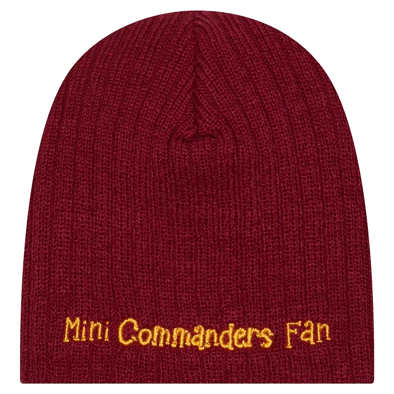 Infant New Era Burgundy Washington Commanders Mini Knit Hat