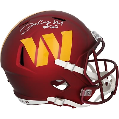Jacory Croskey-Merritt Washington Commanders Autographed Riddell Speed Replica Helmet