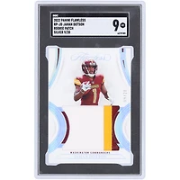 Jahan Dotson Washington Commanders 2022 Panini Flawless Silver Rookie Patch Tri-Color Relic #RP-JD #9/20 SGC Authenticated 9 Rookie Card