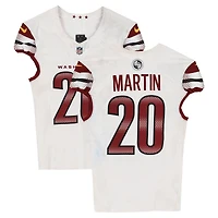 Jartavius Quan Martin Washington Commanders Game-Used #20 White Nike Jersey vs. Los Angeles Chargers on October 5, 2025