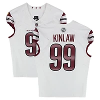 Maillot blanc Nike n° 99 porté par Javon Kinlaw (Washington Commanders) lors du match contre les New York Giants le 14 décembre 2025
