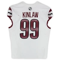Maillot blanc Nike n° 99 porté par Javon Kinlaw (Washington Commanders) lors du match contre les New York Giants le 14 décembre 2025