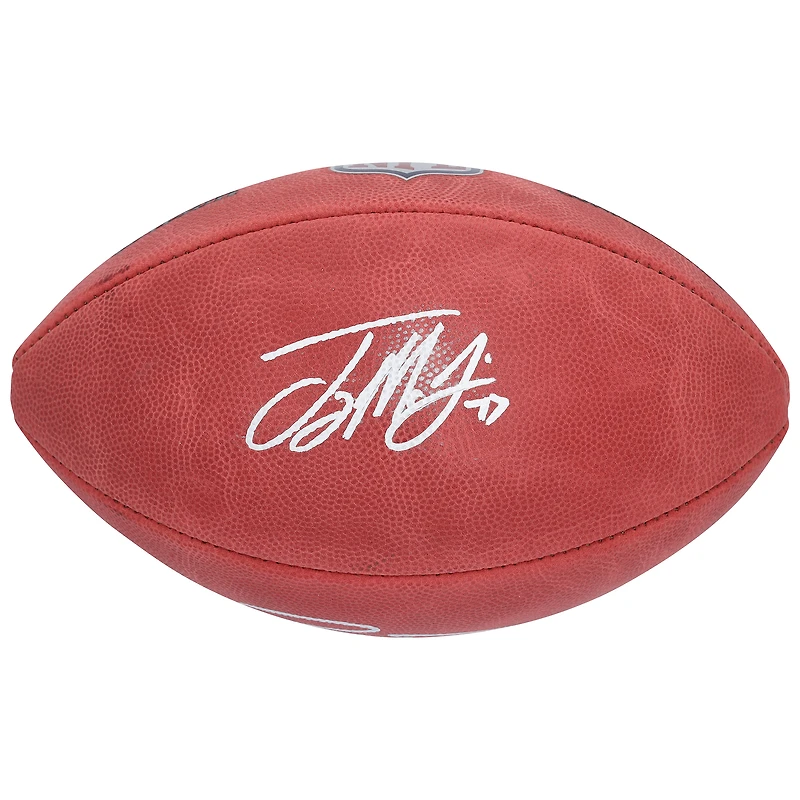 Ballon de football américain Duke en couleur, autographié par Jayden Daniels et Terry McLaurin, des Washington Commanders