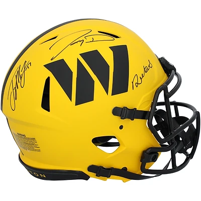 Jayden Daniels, Terry McLaurin & Deebo Samuel Washington Commanders Autographed Riddell Rave Speed Authentic Helmet  