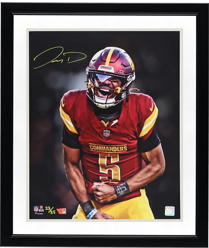 Jayden Daniels Washington Commanders Autographed 16" x 20" Unleashed Photograph - Limited Edition of 25