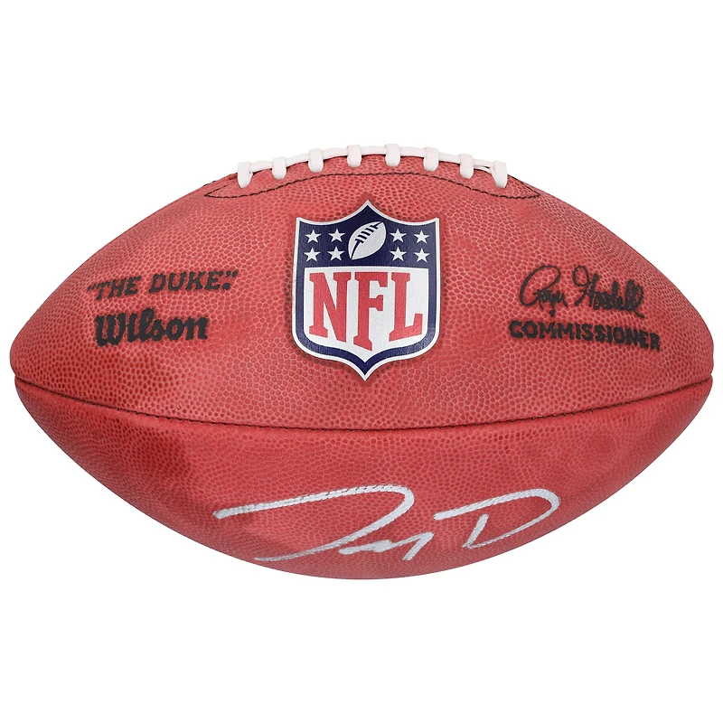 Jayden Daniels Washington Commanders a dédicacé le choix de premier tour du repêchage de la NFL 2024 Wilson Duke Football en couleur
