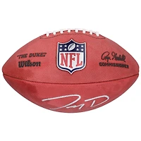 Jayden Daniels Washington Commanders a dédicacé le choix de premier tour du repêchage de la NFL 2024 Wilson Duke Football en couleur
