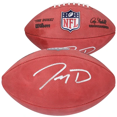 Jayden Daniels Washington Commanders a dédicacé le choix de premier tour du repêchage de la NFL 2024 Wilson Duke Football en couleur