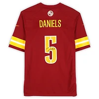 Maillot Nike bordeaux dédicacé par Jayden Daniels des Washington Commanders