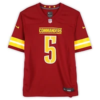 Maillot Nike bordeaux dédicacé par Jayden Daniels des Washington Commanders