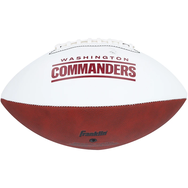 Jayden Daniels Washington Commanders Autographed Franklin White Panel Football