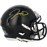 Casque Riddell 2022 Alternate Speed ​​Mini autographié par Jayden Daniels Washington Commanders