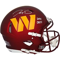 Jayden Daniels Washington Commanders Autographed Riddell 2024 NFL Offensive Rookie of the Year Speed Authentic Helmet with "2024 OROY" Inscription