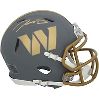 Casque Riddell Slate Speed ​​Mini autographié par Jayden Daniels Washington Commanders 2024