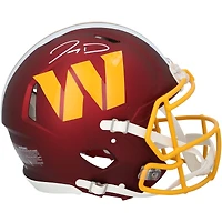 Casque authentique Riddell 2025 Alternate Speed ​​autographié par Jayden Daniels Washington Commanders