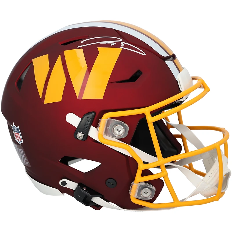 Jayden Daniels Washington Commanders Autographed Riddell 2025 Alternate Speed Flex Authentic Helmet  