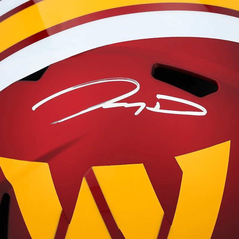 Réplique du casque Riddell 2025 Alternate Speed ​​autographié par Jayden Daniels des Washington Commanders