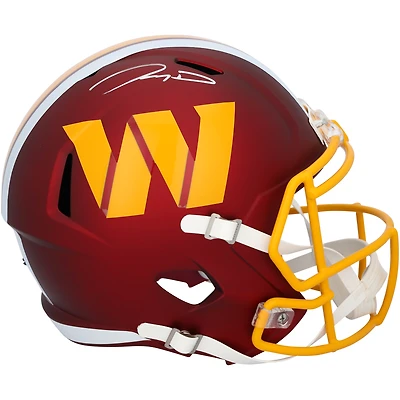 Réplique du casque Riddell 2025 Alternate Speed ​​autographié par Jayden Daniels des Washington Commanders