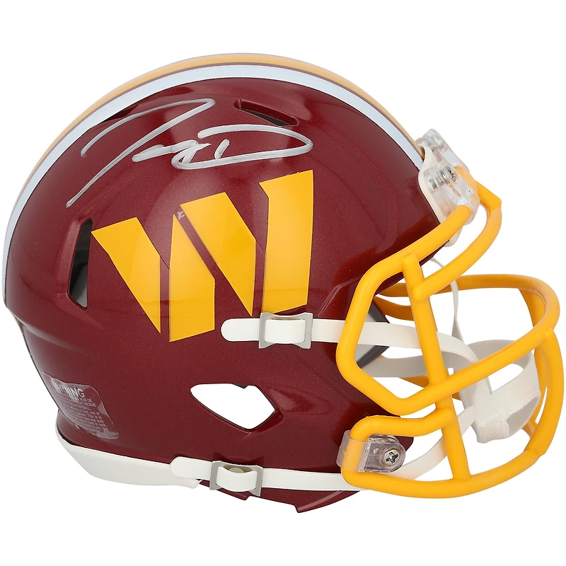 Jayden Daniels Washington Commanders Autographed Riddell 2026 Speed Mini Helmet