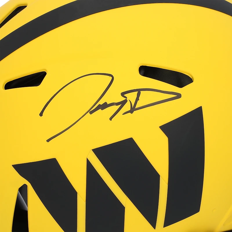 Jayden Daniels Washington Commanders Autographed Riddell Rave Speed Authentic Helmet  